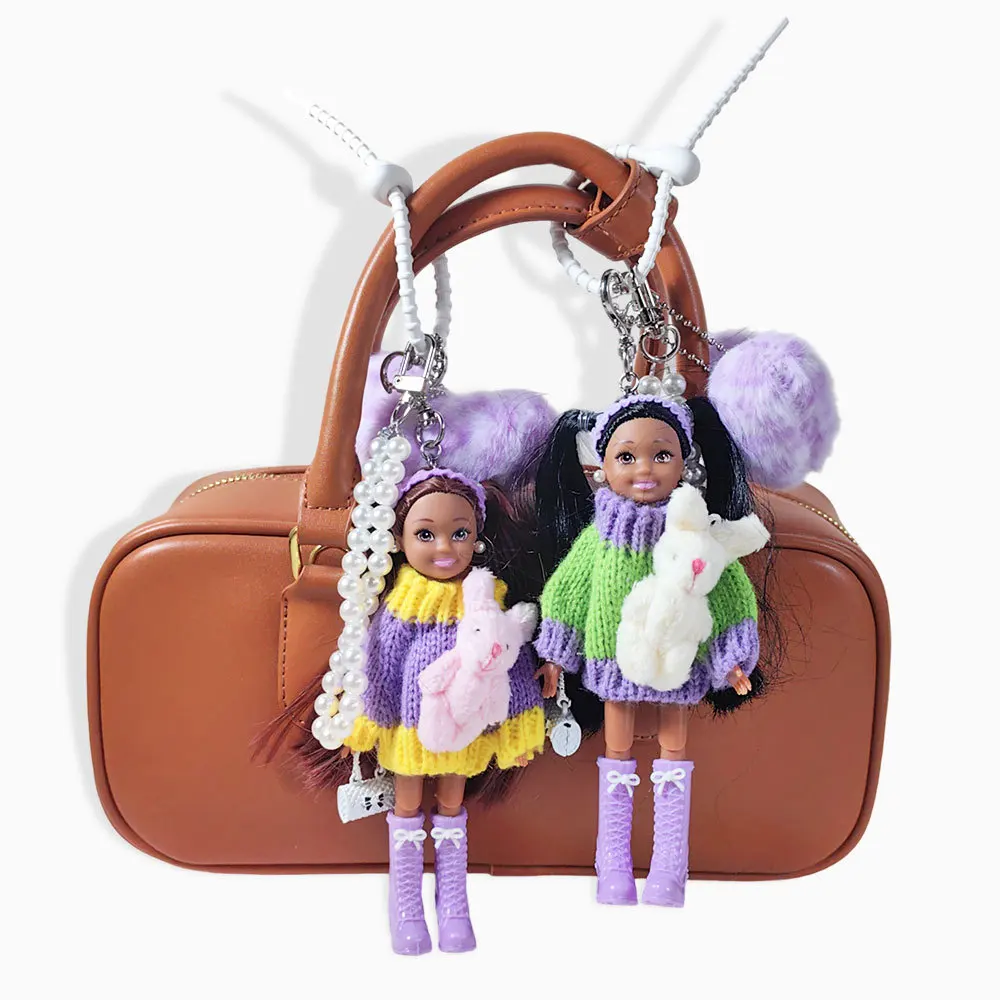 IGNICASE High-end Fashion Sweater Doll Pendant Niche Design Bag Accessories Keychain Personalized Style Girlfriend Gift Pendant