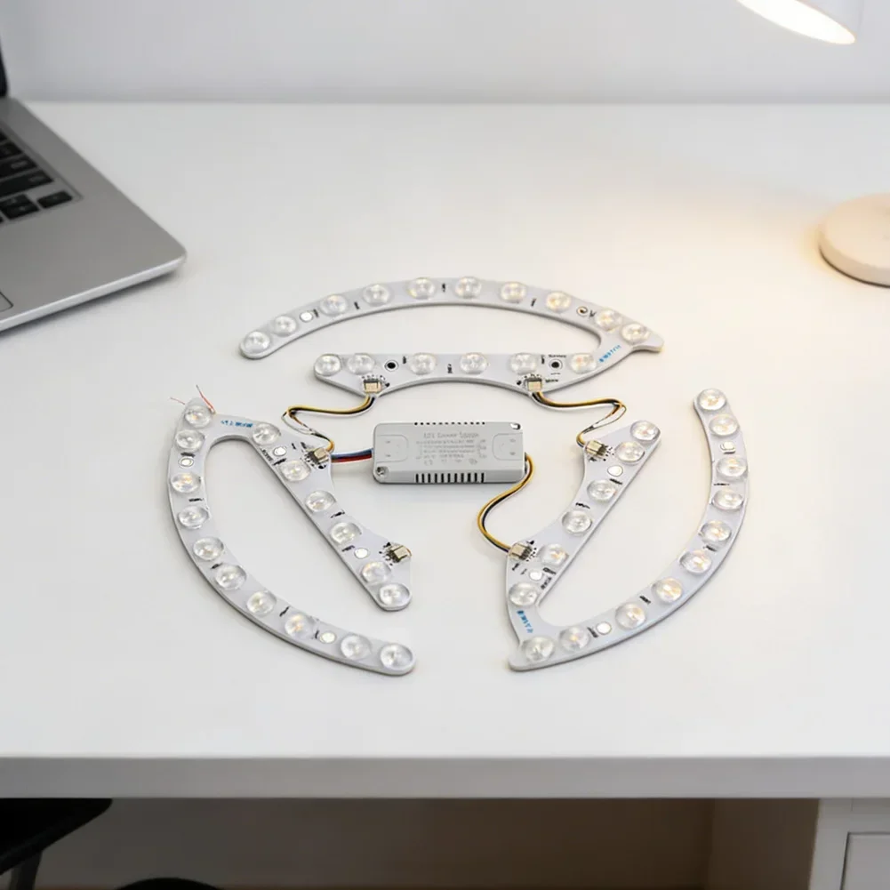 LED Ceiling Light Module Three-color Dimming 220V Led Light Panel 72W 96W Magnetic Installation For Home Ceiling Light