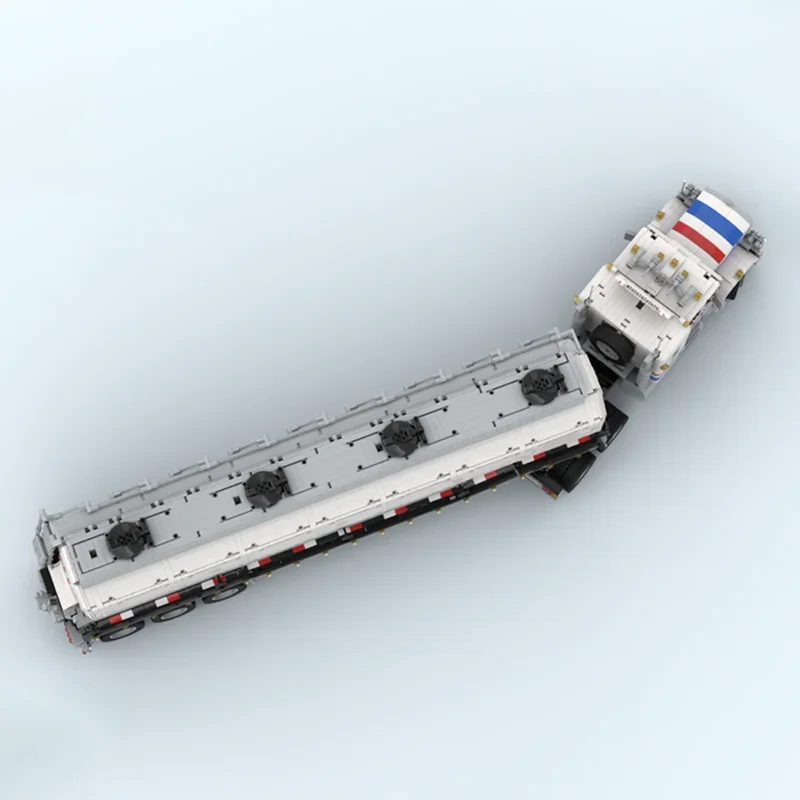 Klocki konstrukcyjne Moc - przyczepa do modelu 5580 Technology Modular Bricks - prezenty, zabawki świąteczne, zestawy DIY do samodzielnego montażu