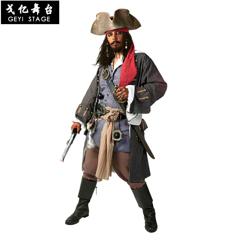 Pirati adulto Halloween Costume Cosplay uomini gioco abbigliamento festa di carnevale Masquerade Performance sul palco