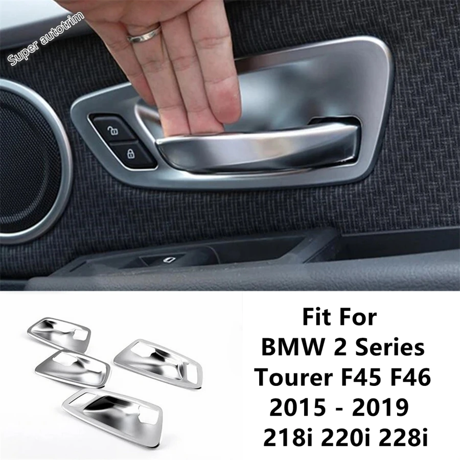 Car Inner Door Handle Bowl Cover Trim For BMW 2 Series Tourer F45 F46 2015 2016 2017 2018 2019 218i 220i 228i ABS Accessories