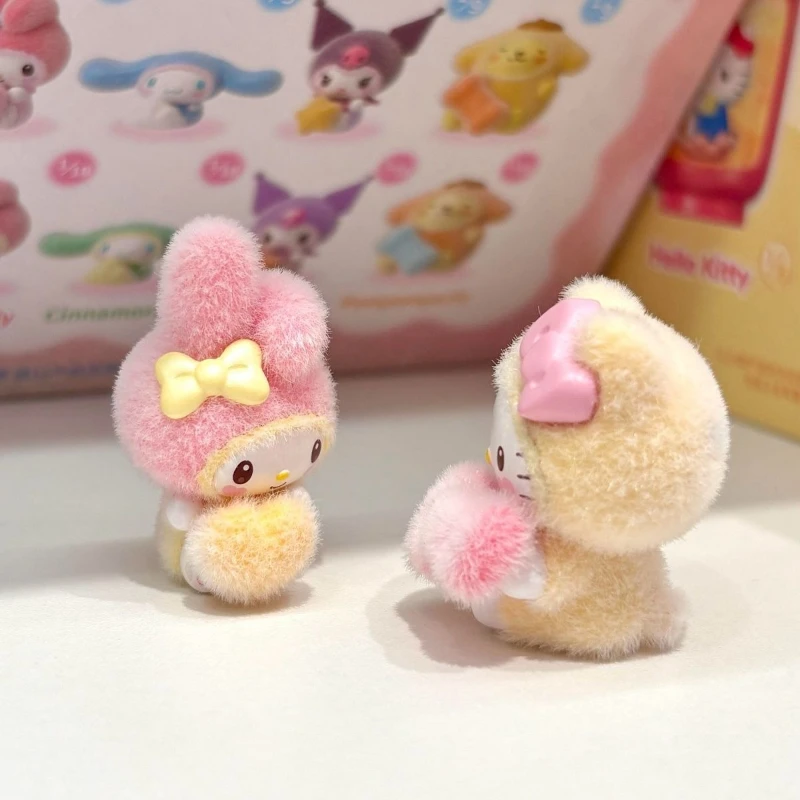 

Фигурка персонажа из мультфильма, мини-слепая коробка Pochacco Cinnamoroll Kuromi Little Darling, модель игрушки, детские игрушки