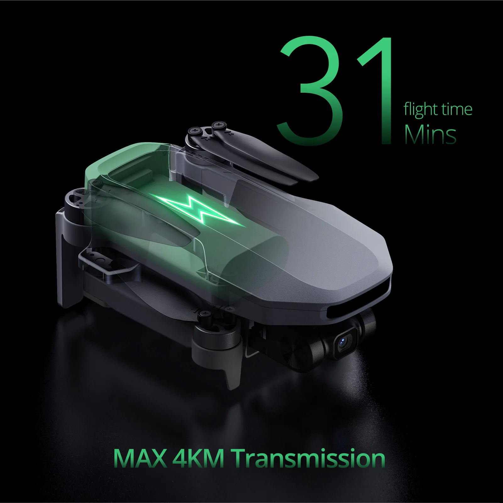 تستخدم Potensic ATOM SE محور واحد Gimbal GPS الطائرة بدون طيار 4K كاميرا خفيفة الوزن قابلة للطي FPV نقل