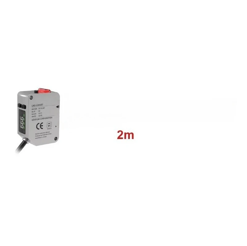 Senpum LM2-Q Series Measurement Distance Meter RS 485 Analog Relay Type Optical Sensor Displacement Sensor
