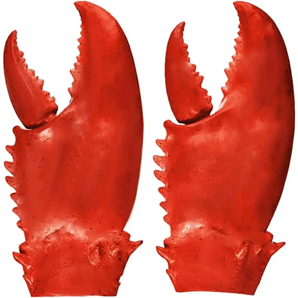 1 Pair Crab Lobster Claws Gloves Hands Weapon Prop Halloween Costumes Funny Cosplay Party Latex Novelty Toy Lobster Claws Gloves