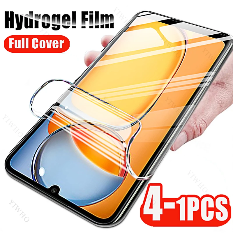 

4-1pcs Soft Hydrogel Film for Xiaomi Redmi 13C 4G 5G 13R Screen Protectors Not Tempered Glass Soft Film on Redmi 12c 10c 13r 9c