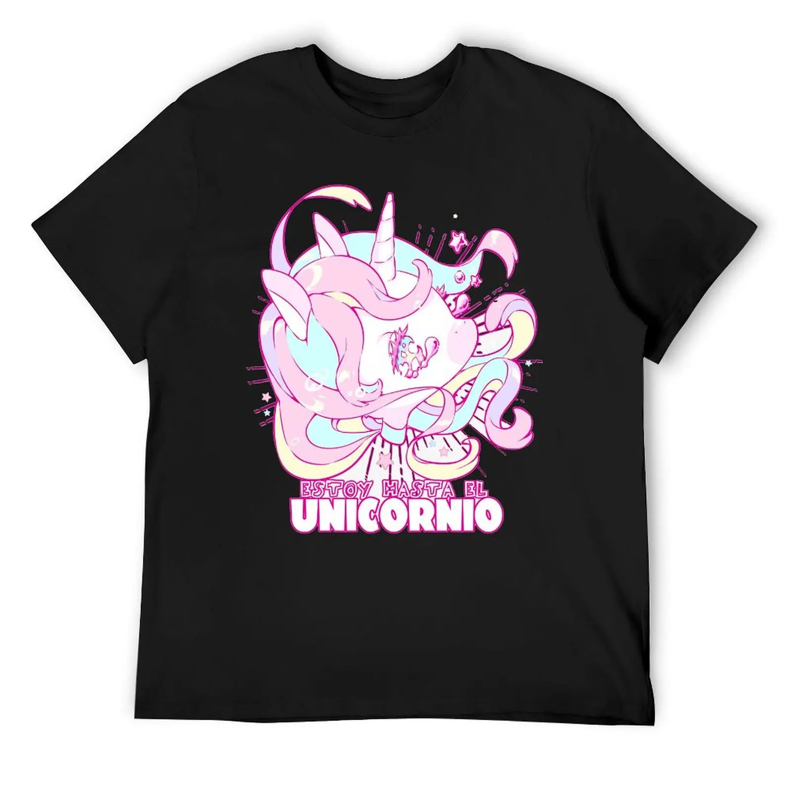 Divertidos De Estoy Hasta El Unicornio Round Neck T-shirt Motion Tees Top Quality Funny Novelty Fitness Eur Size