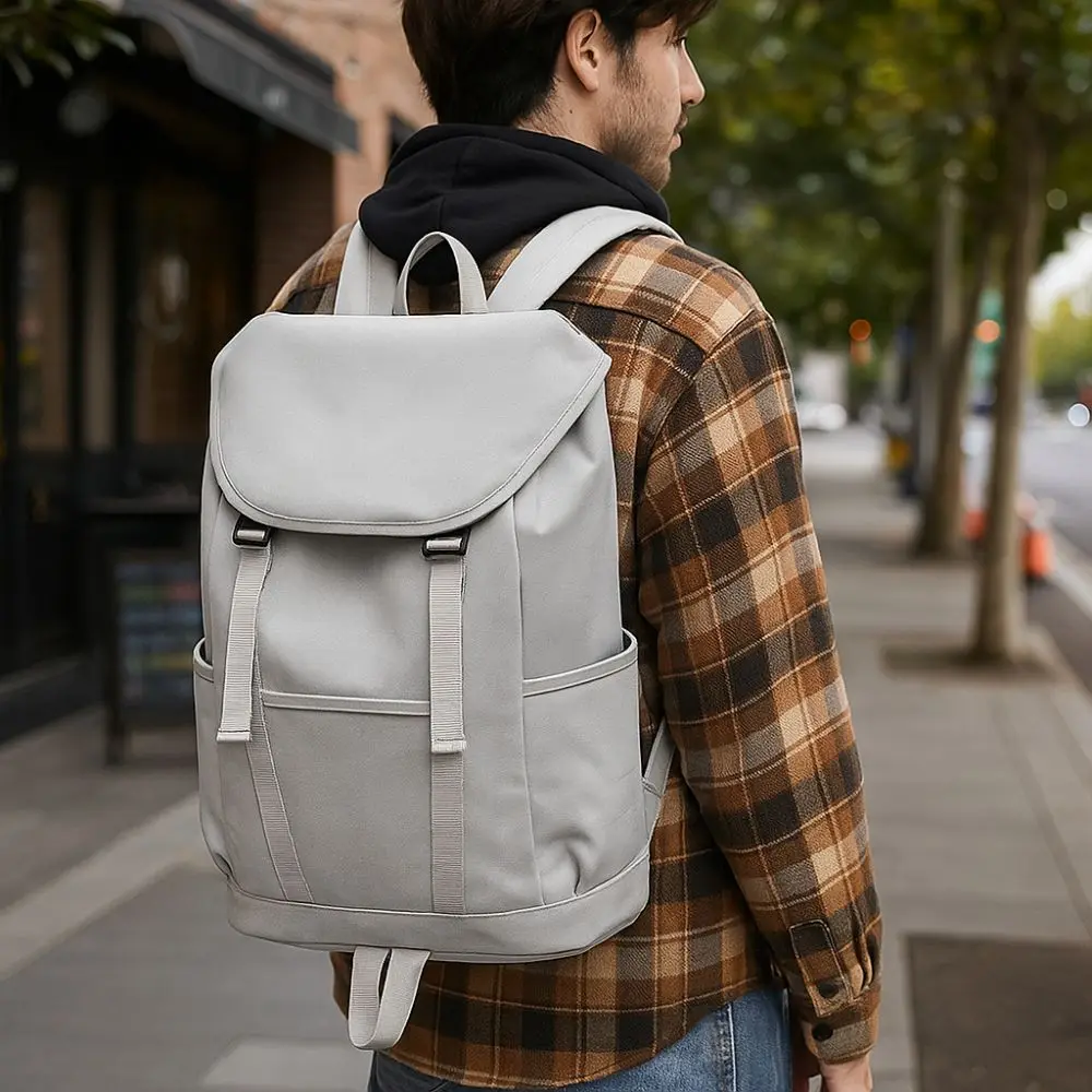 Comfortable Large Capacity Laptop Backpack Lightweight Breathable Travel Backpack Minimalist Waterproof College Bag College Life