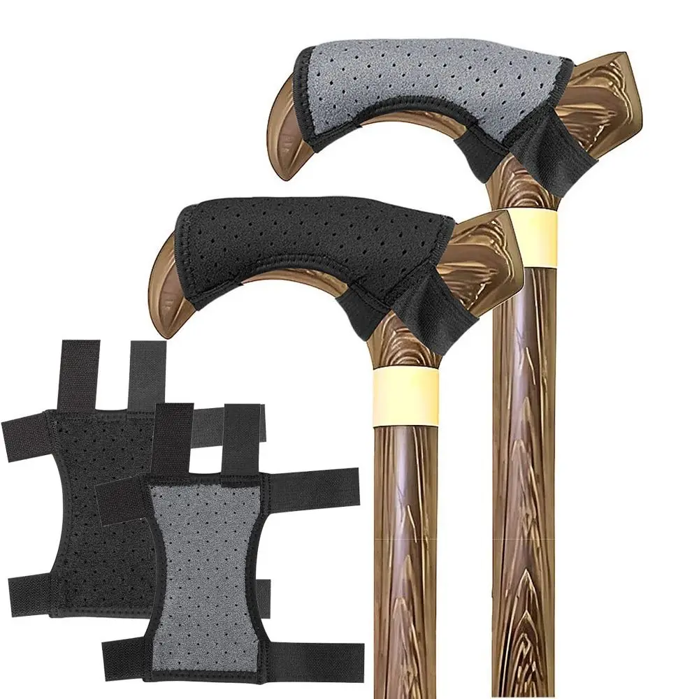 Non Slip Forearm Crutch Hand Grips Covers Comfortable Soft Cushioning Mobility Aid Hand Cushion Adjustable Ergonomic