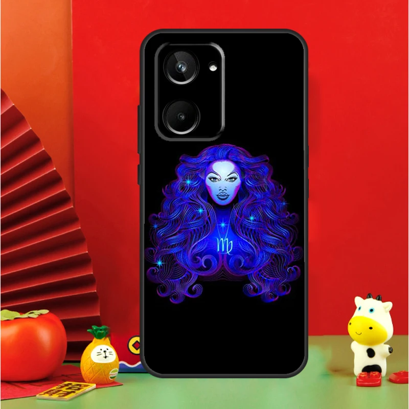 Neon Zodiac Signs For Realme 11 10 9 12 Pro Plus C67 C55 C53 C51 C31 C35 C33 C30 C21Y C25s GT Neo 6 GT5 Case