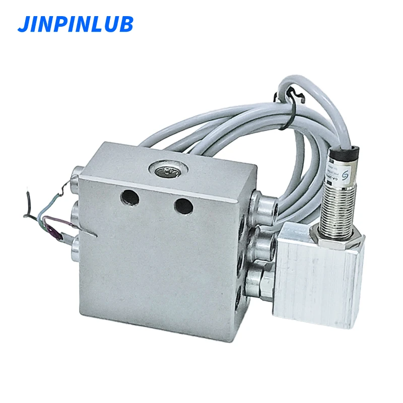 Imagen 4: Válvula separadora de grasa JINPINLUB JSVB-6, distribuidor de 6 vías para sistema de lubricación automática progresiva con grasa