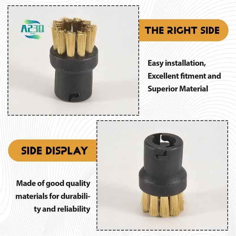 

A23Q-6 Pieces Round Brush Nozzle Kit For Karcher SC1 SC2 SC3 SC4 Steam Cleaner Parts