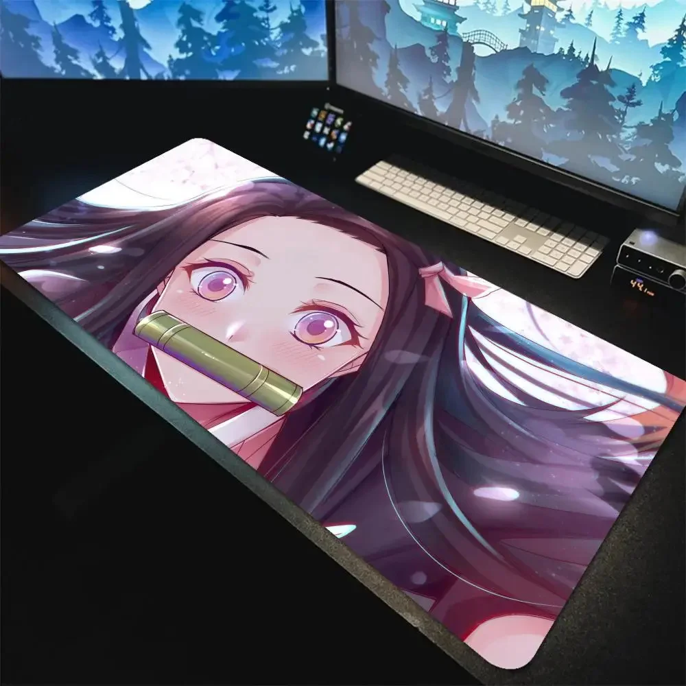 Hot Anime D_demon S_slayer HD Printing XXL Mouse Pad Game Rubber Mousepad Computer Accessories Large Computer Keyboard Mat