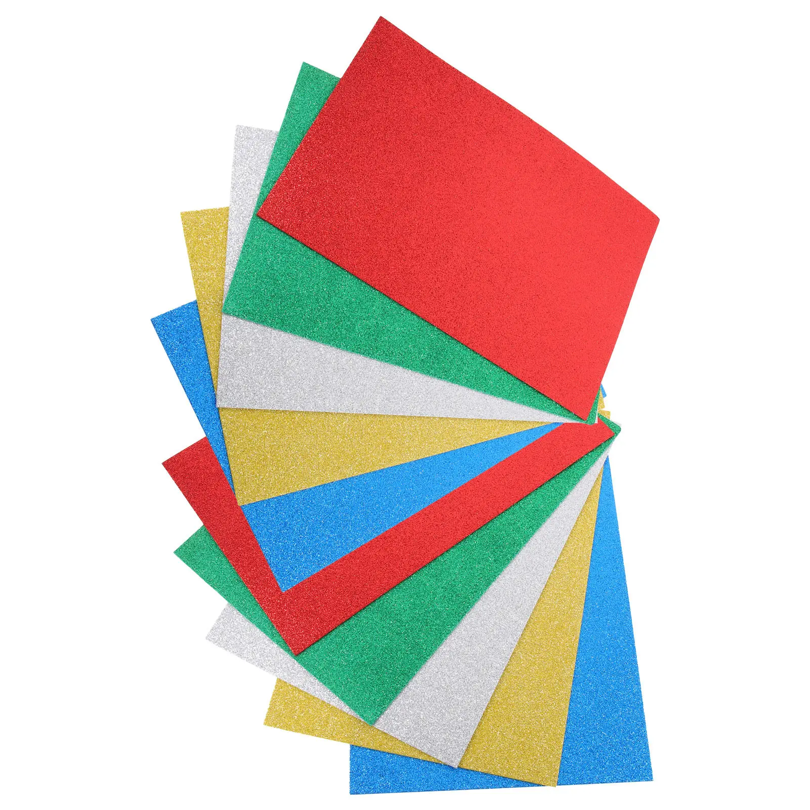 

10 шт. блестящей губчатой бумаги EVA премиум-класса для поделок, приглашений на вечеринки, скрапбукинга, упаковки подарков, детских проектов ручной работы