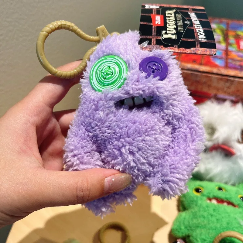 Gantungan Kunci Boneka Mewah Lembut Fuggler Gantungan Kunci Monster Gigi Lucu Jelek Liontin Gantungan Kunci Ransel Kartun Generasi Ketiga Hadiah Anak-anak