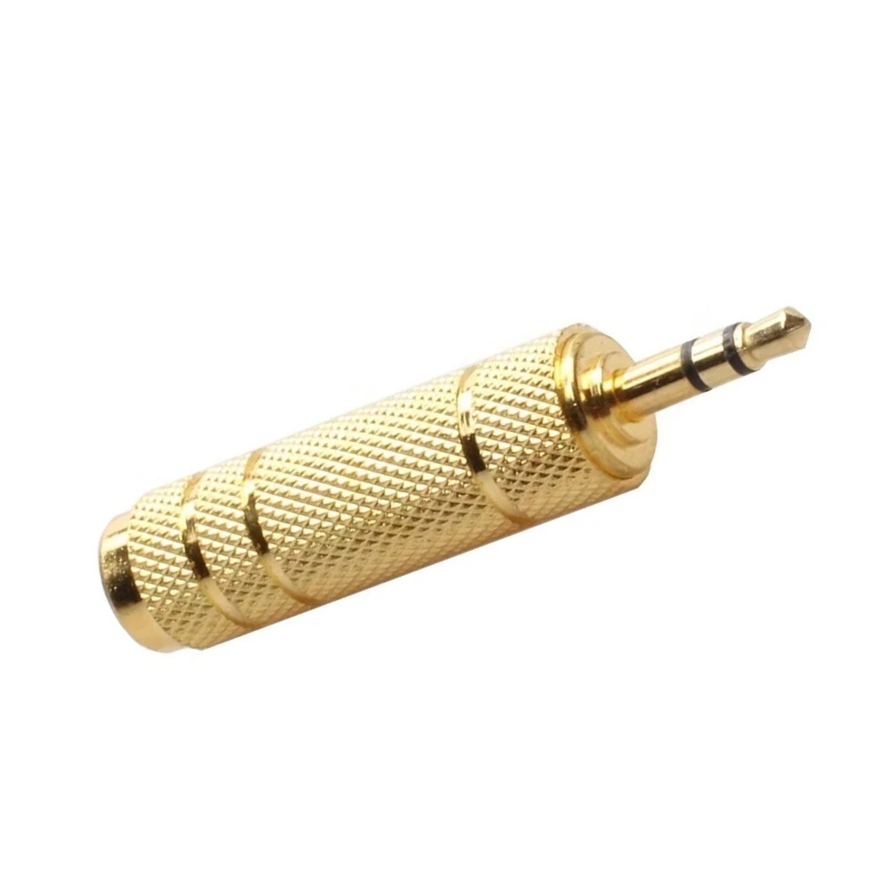 6.5 mm Male to 3.5 mm Headphone Adapter FemaleWear-resistant Jack Converter Audio Plug Easy Installment Gold Plating Process