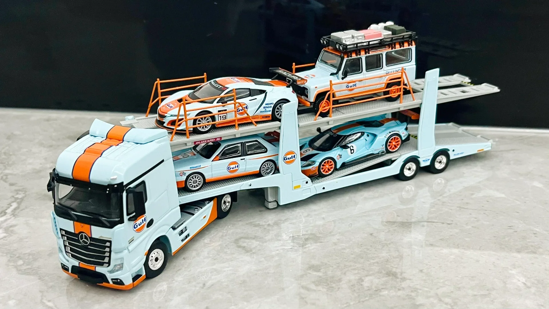 mini gt car model limited edition luxury 1/64 gulf Acura nsx gt3 Land Rover Defender bmw m3 cars model boy collection toys gift