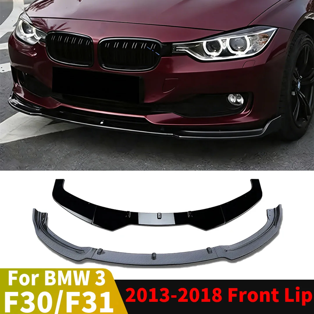 

For BMW 3 Series F30 F31 2013-2018 Standard Version Decoration Splitter Front Bumper Lip Chin Tuning Accessories