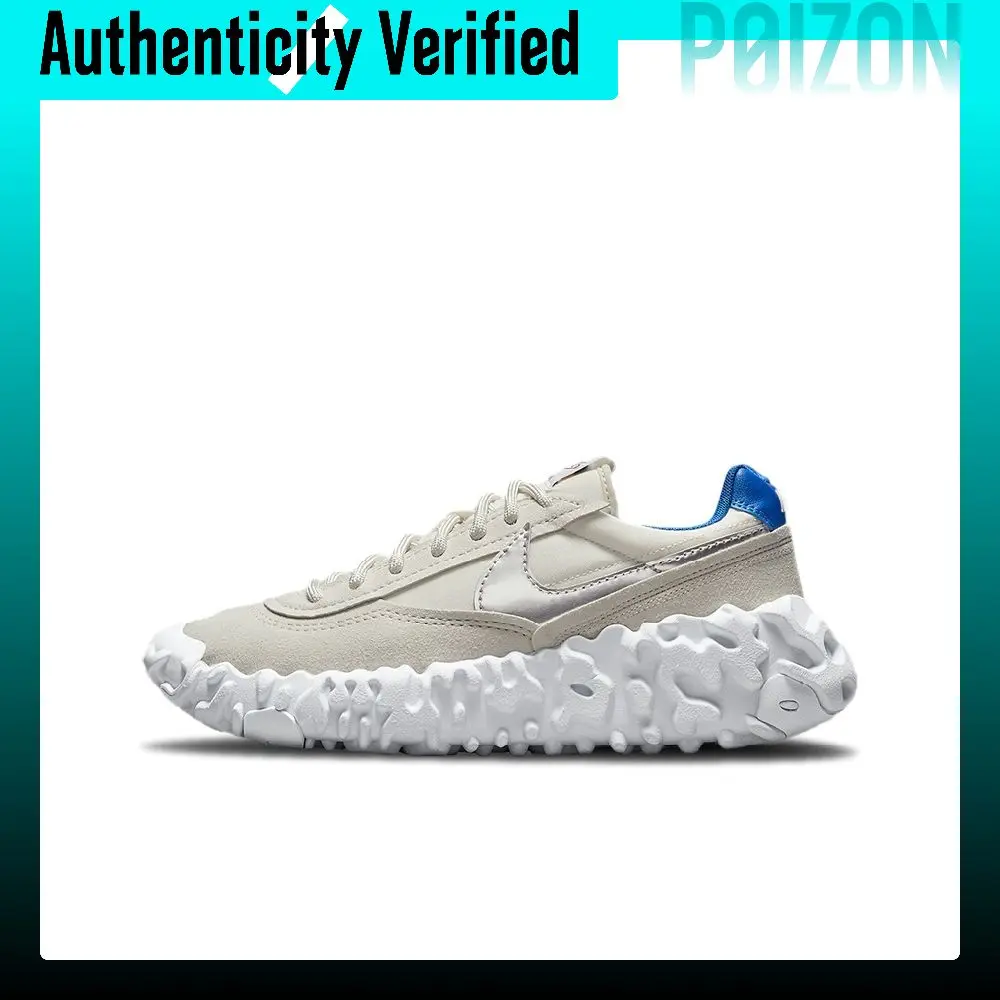Nike OverBreak Casual Shoes Unisex Low-top Beige/Blue/Silver DC3041-001