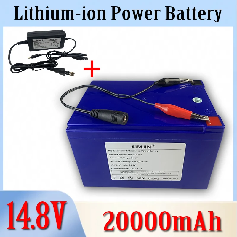 

4S5P 14.8V 20000mAh Lithium-ion Battery Suitable For 16.8V Equipment High-power Inverter, Tourist Car Solar Cell so on