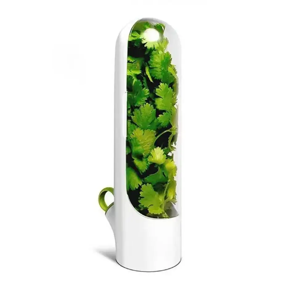 Herb Saver Storage Container Fresh Herb Keeper Vanilla Vegetables Fresh Preservation Bottle for Refrigerator Kitchen Gadgets