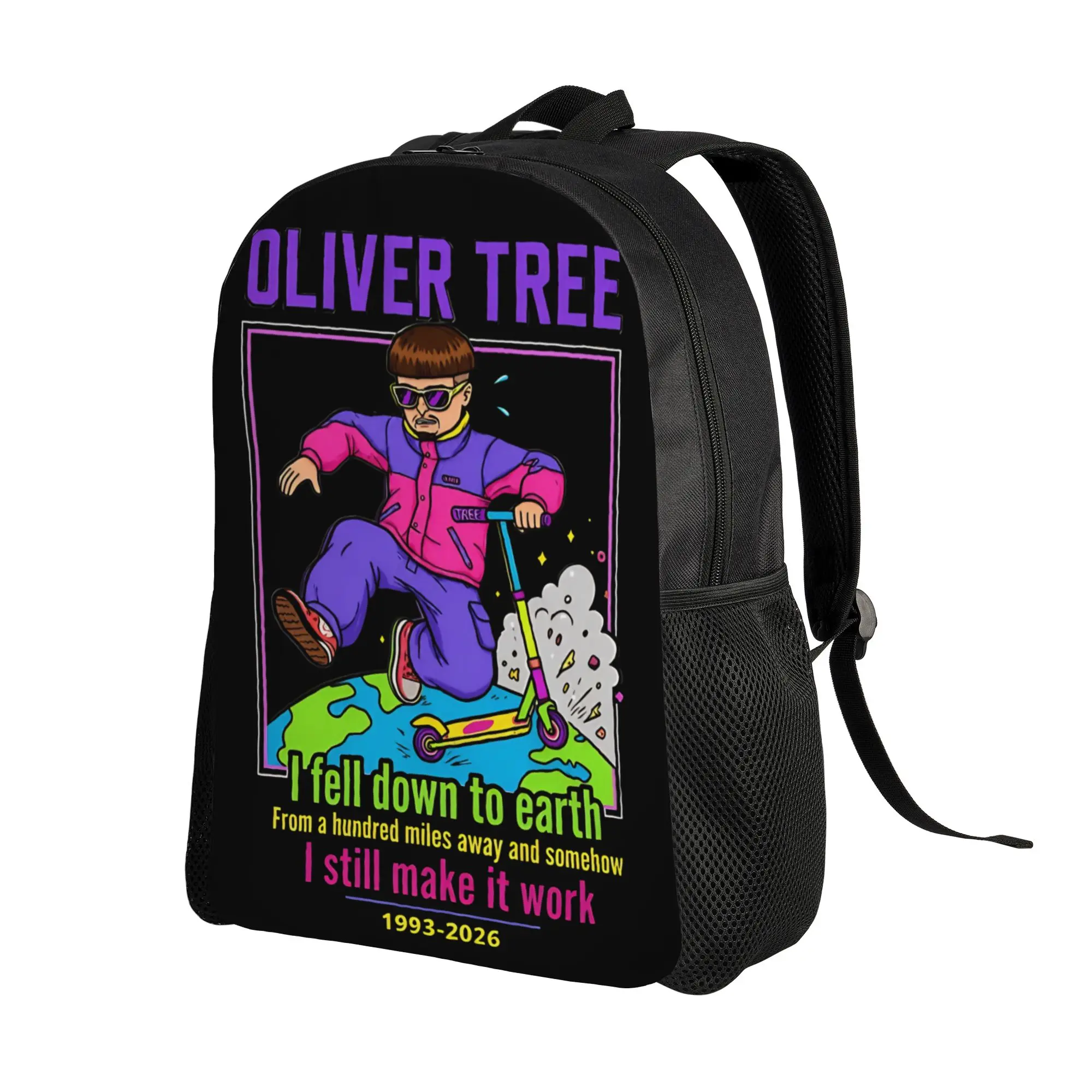 Oliver Tree Rest In Peace 1993 to 2026 Memorial Backpack High School Hiking Travel  Daypack for Men Women Laptop Shoulder Bag
