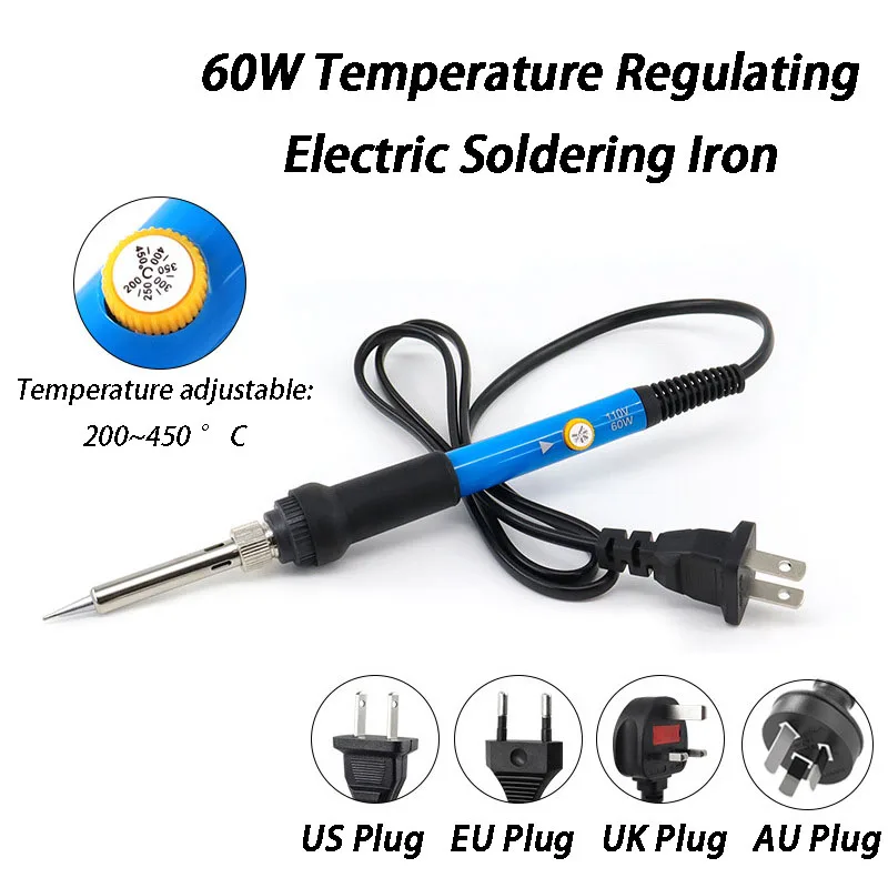 

60W Electric Soldering Iron Adjustable Temperature Electric Soldering Iron Internal Heating Constant Temperature Soldering Irons