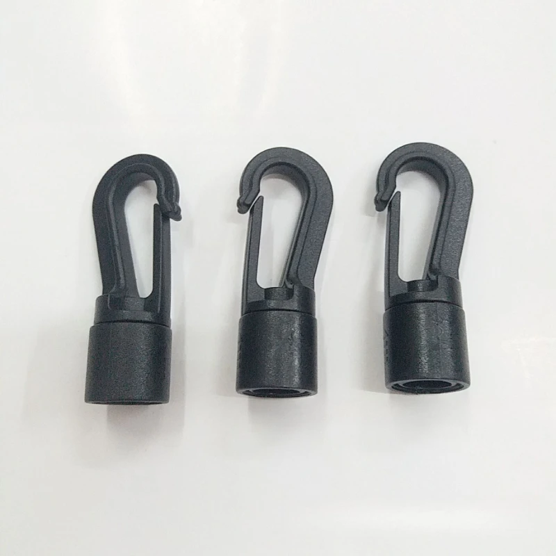5/10pcs 8MM Plastic Hooks Elastic Rope Clips Round Hole Plastic Eco-Friendly Hooks Outdoor Elastic Rope Clips for Outdoor Gear