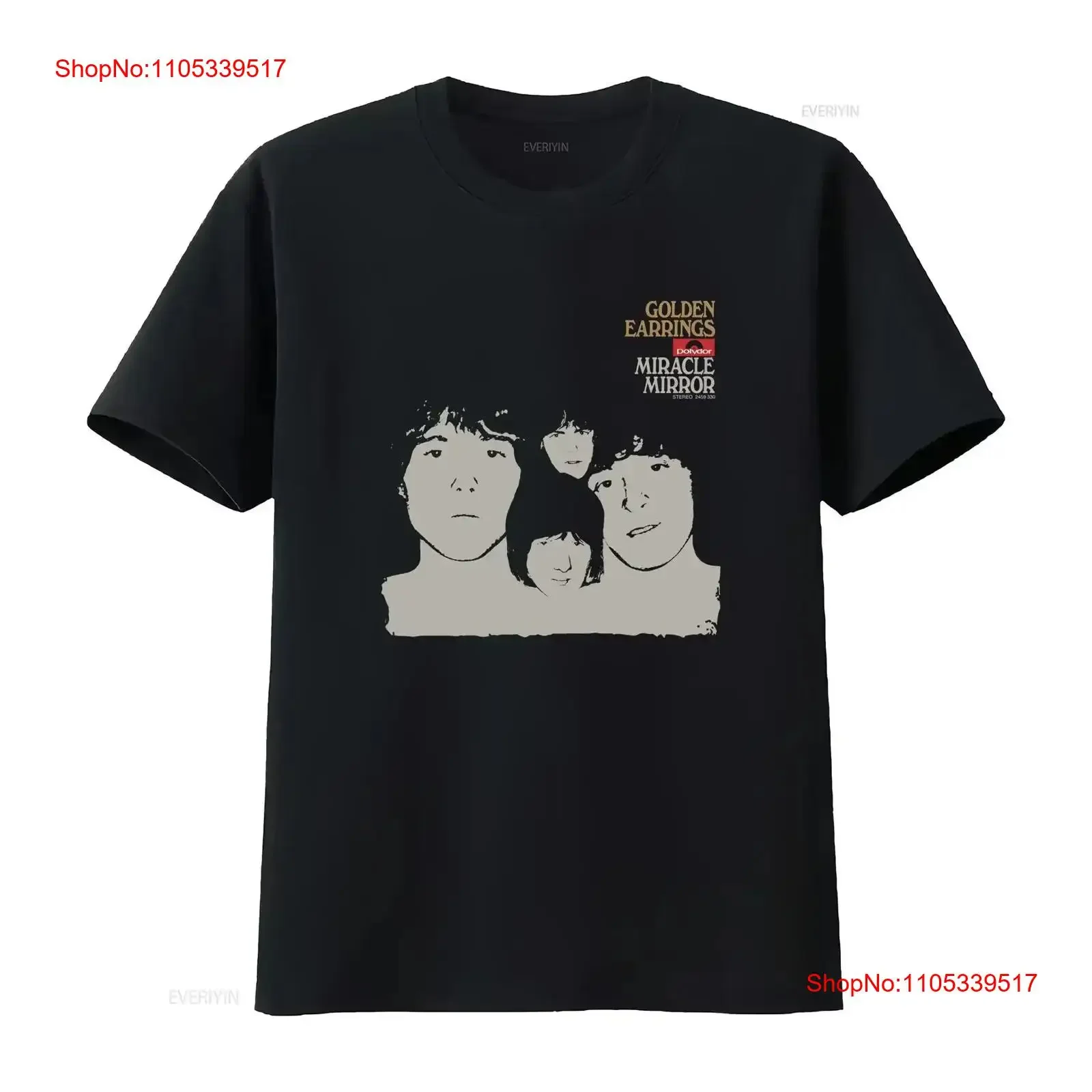 Cotton T shirt Golden Earring Miracle Mirror Album Rinus Gerritsen George vintage Washed graphic Breathable Comfortable Casual