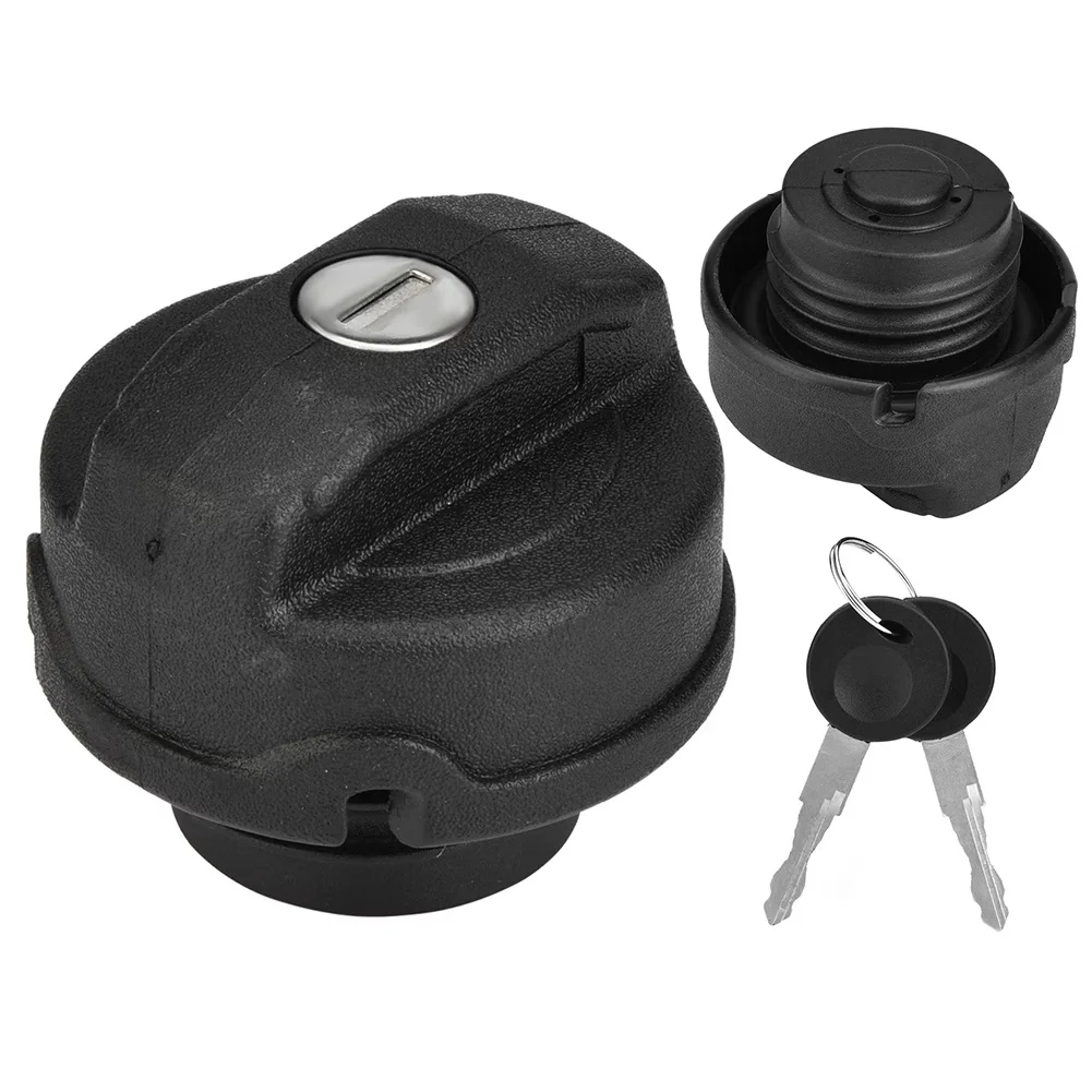 

Fuel Tank Cap with 2 Keys, Lockable Gas Cap 191201551A for VW Golf Volvo Porsche