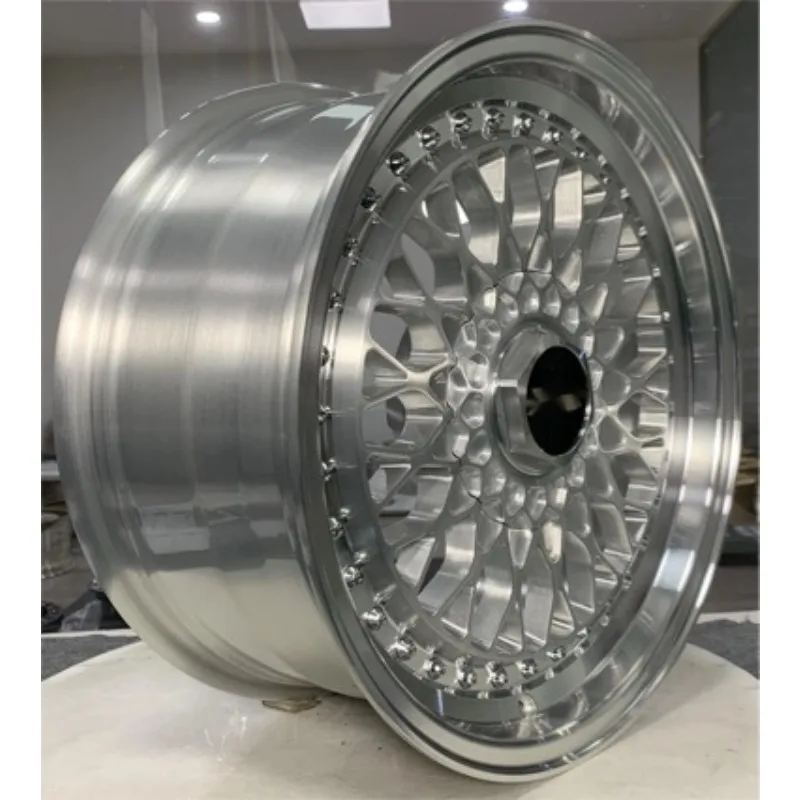 High end customized wheel hub Multiple  Inch deep concave forged alloy rims, 5x3 PCD gold polished finish, single piece sporty