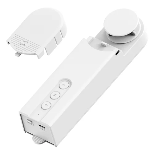 Imagen 2 del producto Motor de persiana enrollable inteligente ZigBee, paneles solares, controlador de cable de tracción de cortina de cuentas, abridor automático Compatible con Alexa Google Home