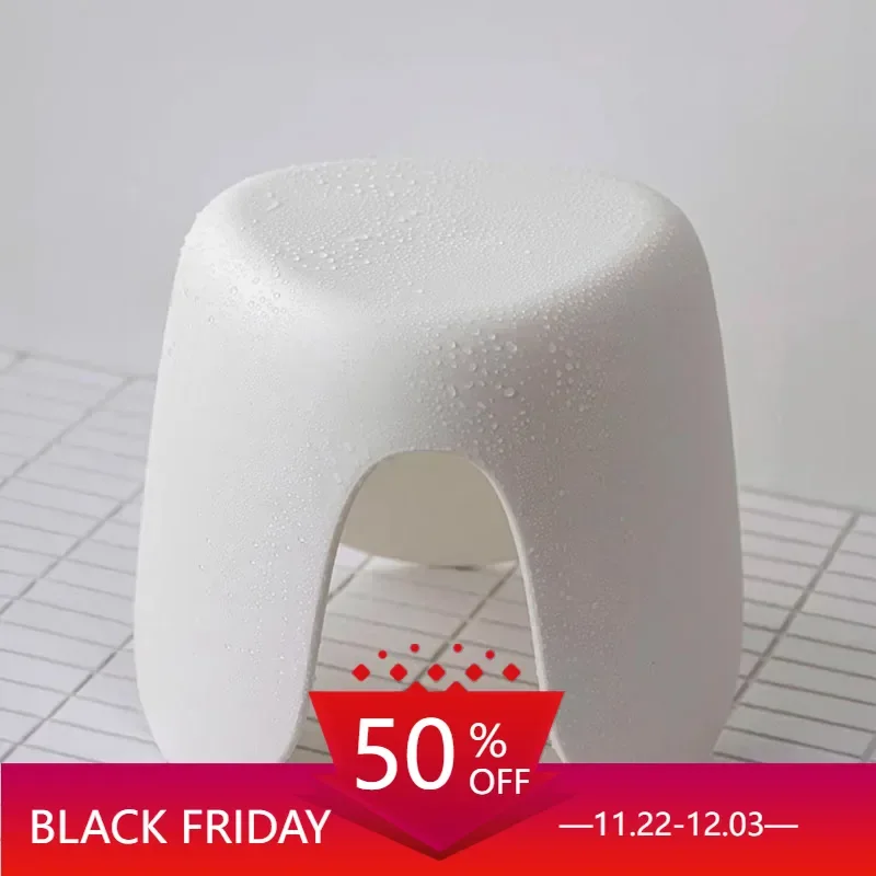 

Household Small Bench Modern Minimalist Style Bathroom Stool Porch Shoes Stool Tea Table Stool Sgabello Creative Low Chair