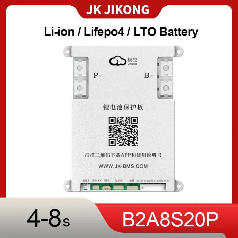 JK JIKONG JK-B2A8S20P Smart BMS 4S-8S Li-ion Lifepo4 LTO Battery 200A Balance Current Application Scenarios-Widely Household BMS