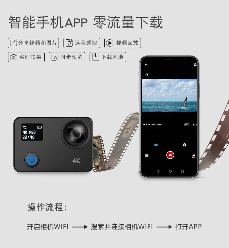 전문 야외 와이파이 액션 카메라 비디오 디지털 카메라 방수 풀 Hd 1080p 캐논 카메라 MOS 야외 스포츠 TF 10x