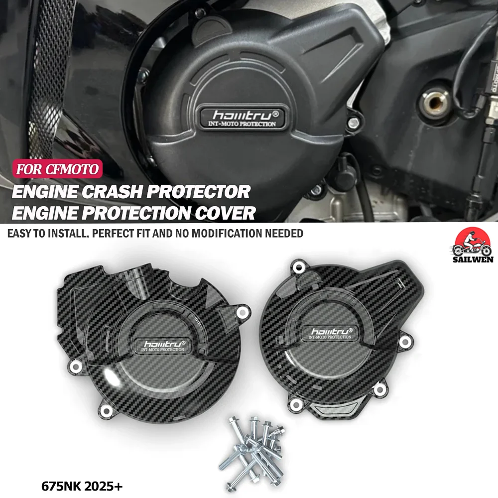 

For CFMOTO 675NK Motorcycle Engine Protection Cover For CF moto 675nk 2025+ Engine Cover Device