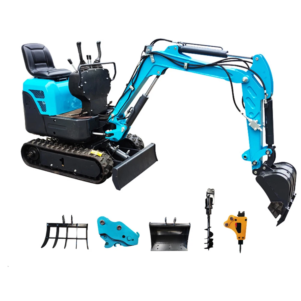 Chinese Best Price Excavators Digger Hydraulic Small/Mini/Micro Excavator Machine 1 Ton For Sale