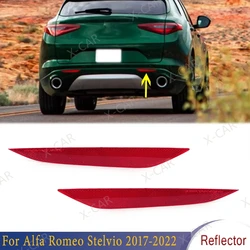 Car Rear Bumper Side Reflector Light Brake Lamp For Alfa Romeo Stelvio 2017 2018 2019 2020 2021 2022