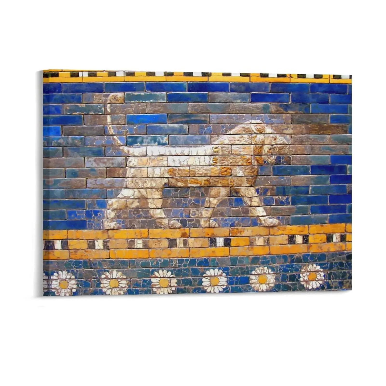 Tarjetas de pintura en lienzo de Babylon, puerta asiática Ishtar, cine divertido, diseño personalizado, pinturas de pared enmarcadas