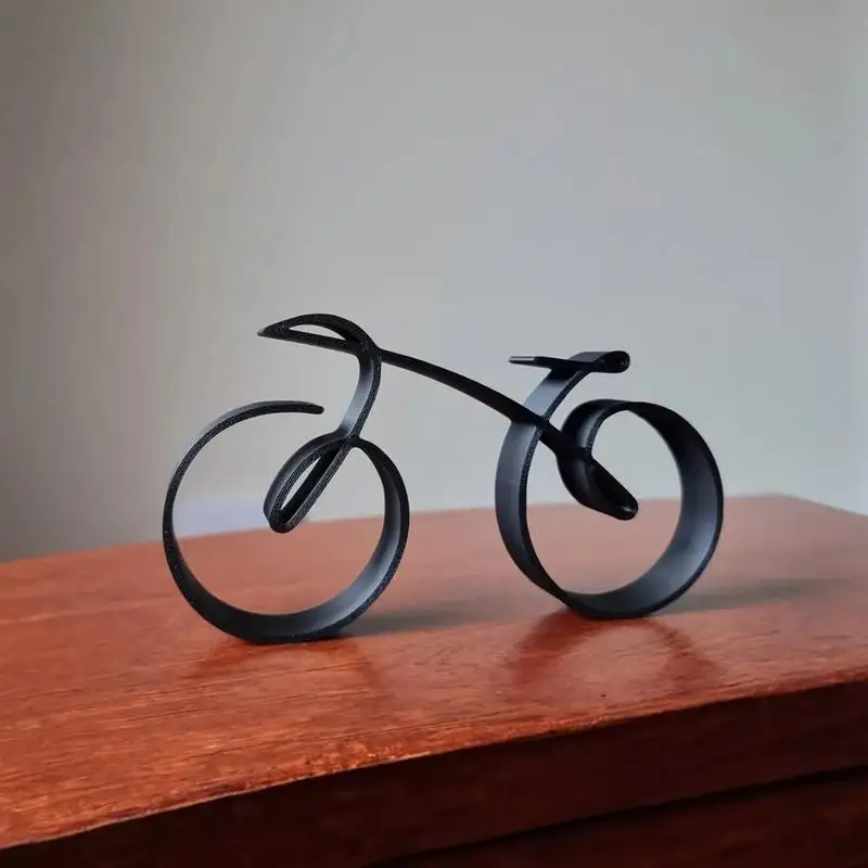 Wire Framed Bicycle Sculpture Minimalistic Simple Style Fine Workmanship Bike Silhouette Ornament Home Decoration Gifts