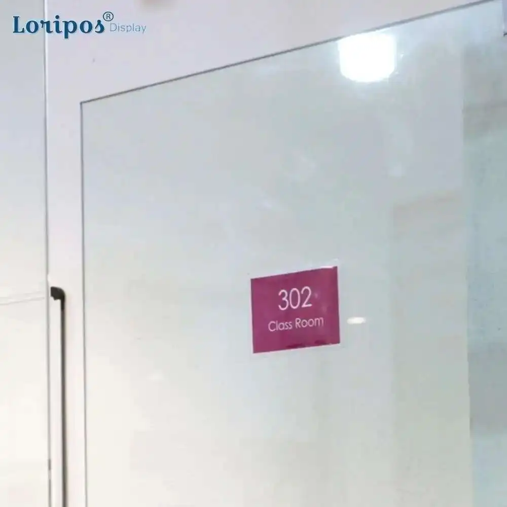 حقيبة حامل مكان البطاقة ذاتية اللصق من البلاستيك الصلب شفافة #2