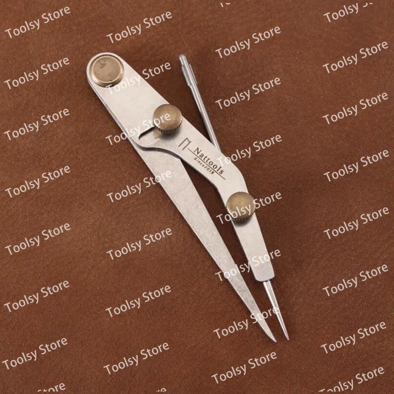 

Натуллы DIY LeatherCraft Серебряный сменный инструмент для маркировки Правило зазоров Запираемый датчик расстояния Кожаный датчик расстояния Профессиональный