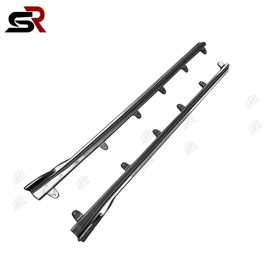 For BMW 4 Series G22 G23 Carbon Fiber Side Skirt Splitter Winglet Skirt Panel Side Door Conversion Body Kit Auto Accessories