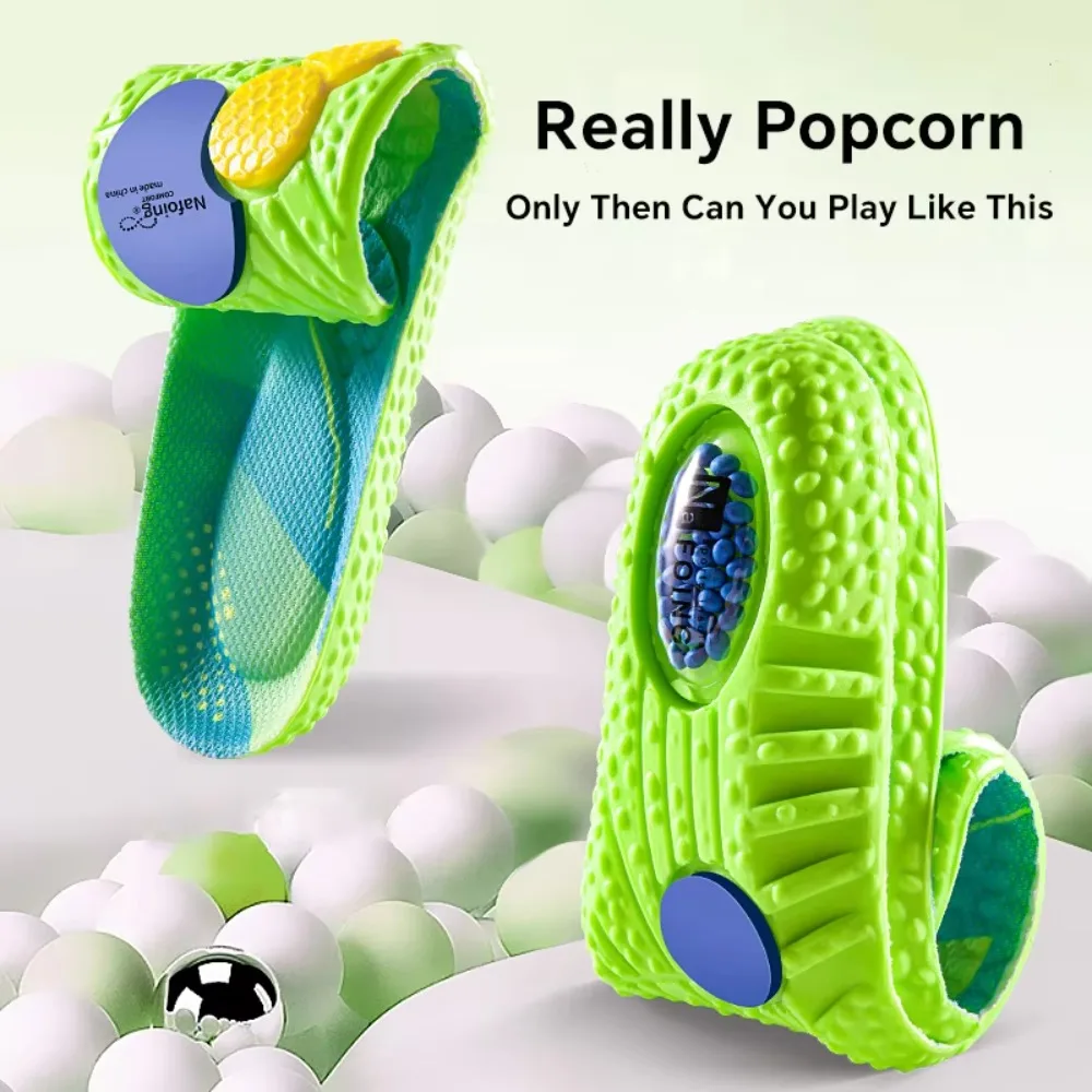 Shock Absorption 4D Sneaker Insoles Anti-pain High Elasticity Shoe Inserts Soft PU Shoe Accessories Universal