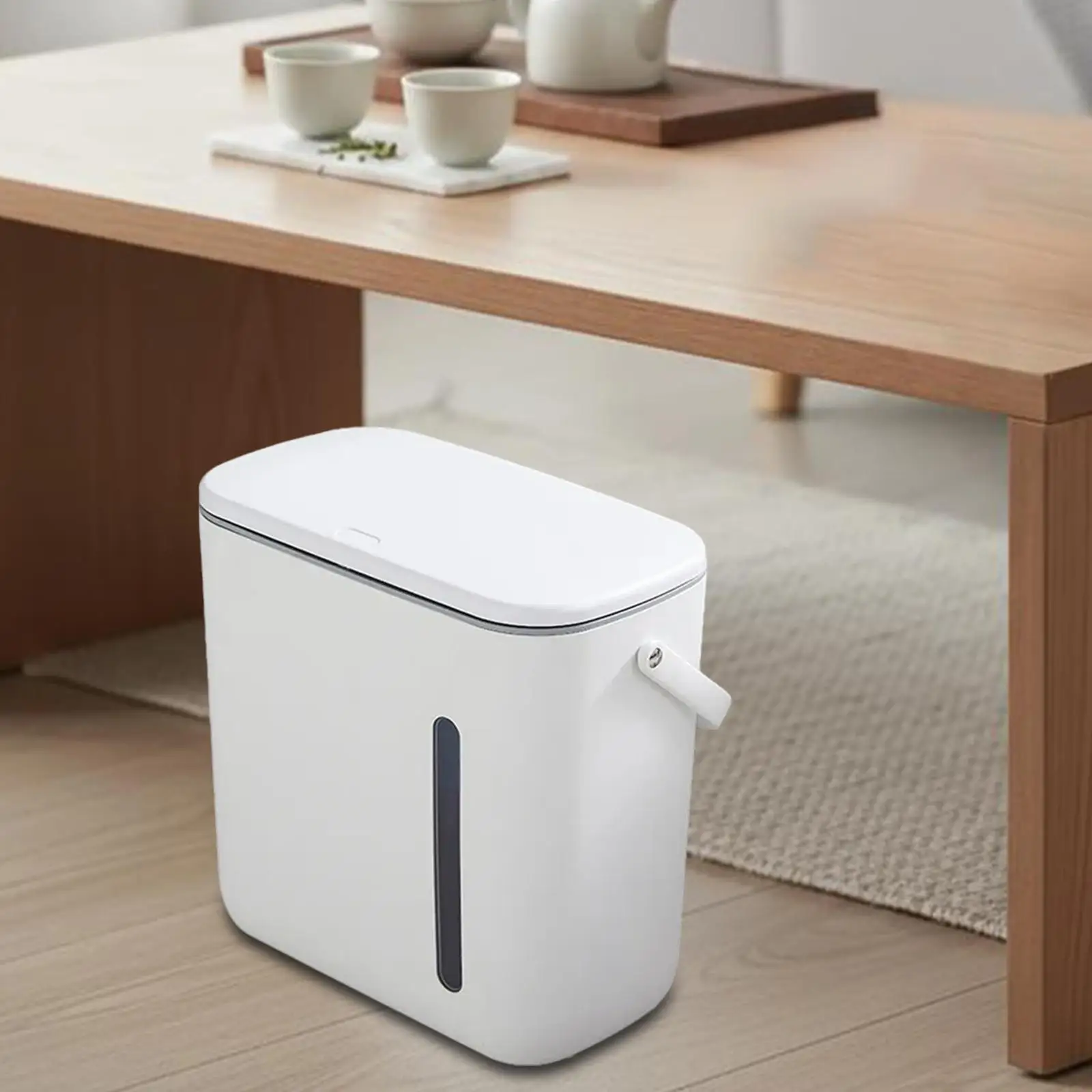 

Dry Wet Separation Trash Can Waste Bin Garbage Bin Double Compartments for Living Room