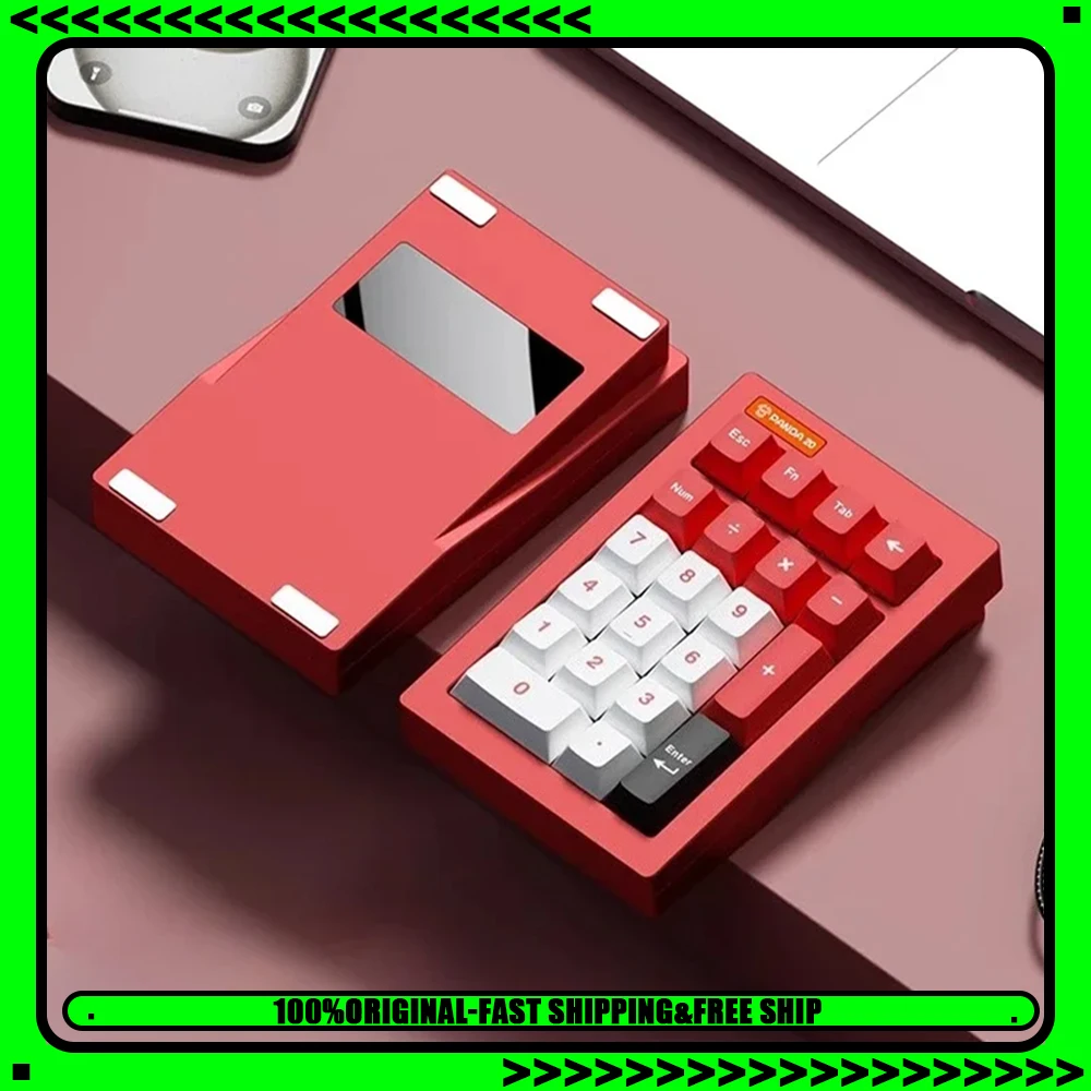 

PANDA20 V2 Комплект цифровой клавиатуры Беспроводная 3-режимная прокладка с возможностью горячей замены RGB Пользовательская алюминиевая офисная игровая механическая клавиатура с ЧПУ VIA Подарок