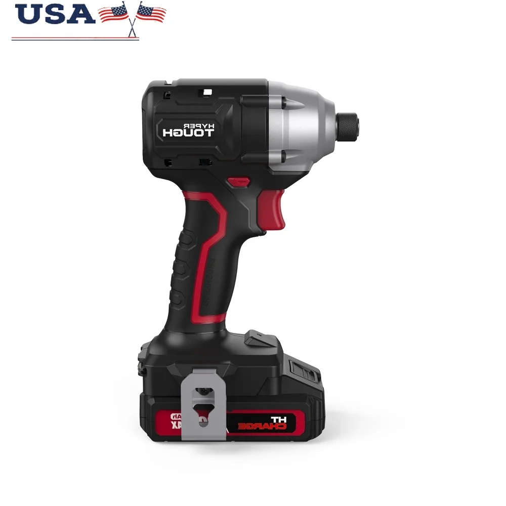

20V Brushless Impact Driver Kit 1/4 Hex Chuck Adjustable Speed LED Light Lithium Ion Battery Charger All Metal Gearbox Compact