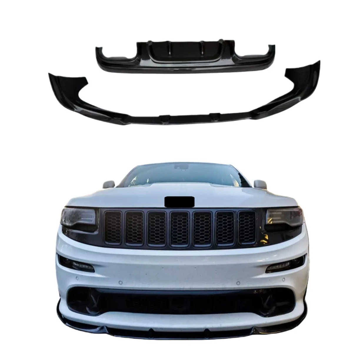 

Modified Carbon Fiber Body Kit Front Lip and Rear Lip for Jeep Grand Cherokee Carbon Fiber Front Diffuser and Rear Diffuser