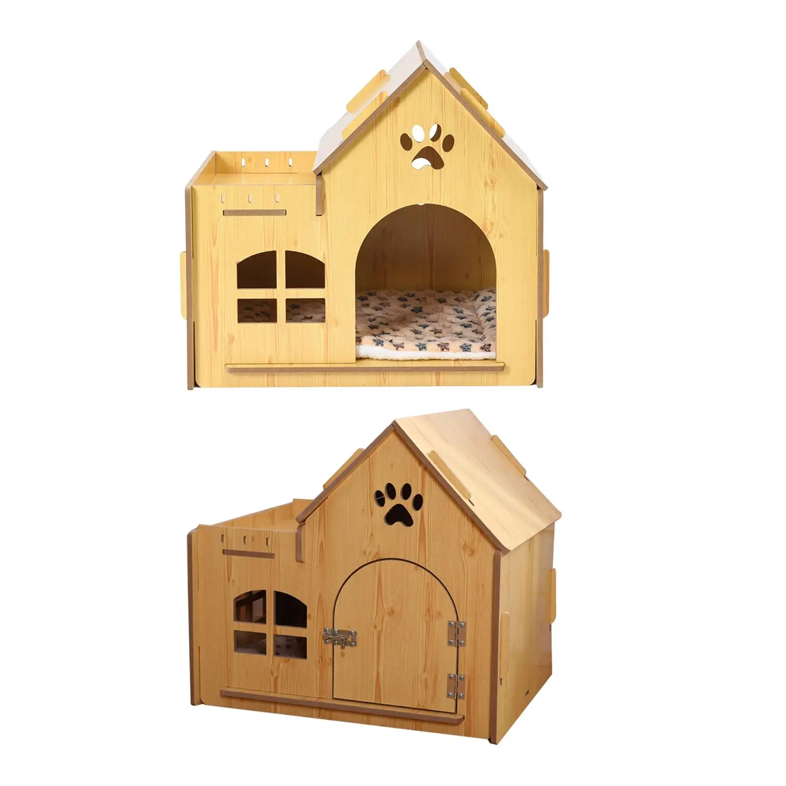 ハウステント-猫用シェルター-寸法228x185x21インチ-風に強い-頑丈