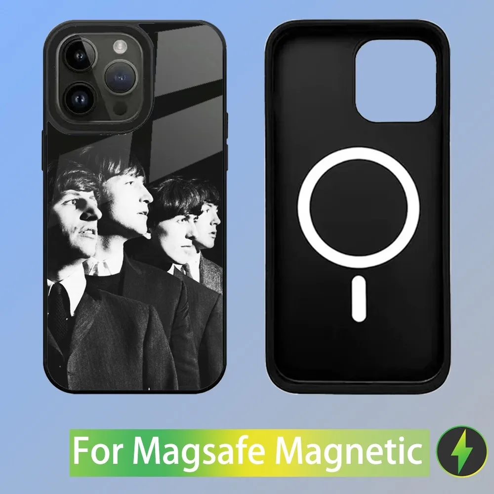 T-The Rock B-Beatles Band Phone Case For iPhone 15,14,13,12,11,Plus,Pro,Max Mini Magsafe Magnetic Wireless Charging